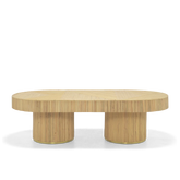Rattan Groove Coffee Table